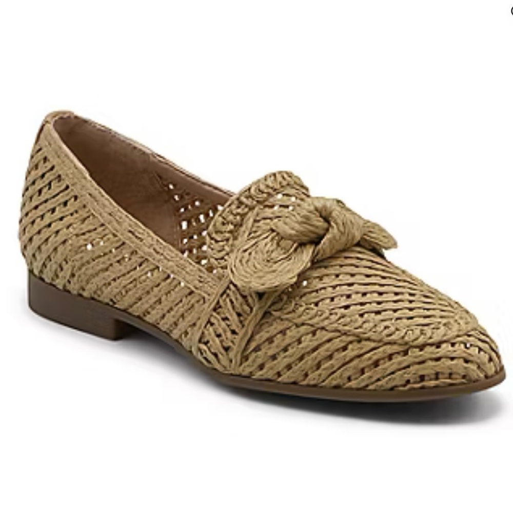 Charles David Finite Rafia Closed Toe Loafers